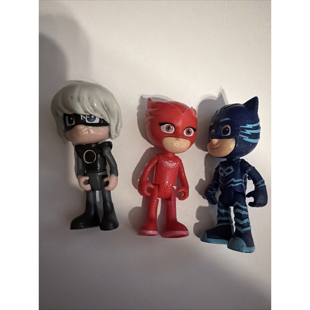 PJ Masks Luna Girl Action Figure Cat Boy Toy Cake Character Lot Of 3
